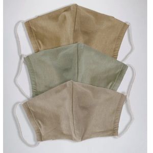 Set of 5 organic cotton adult: camel, ecru, grey melange, sage, mushroom